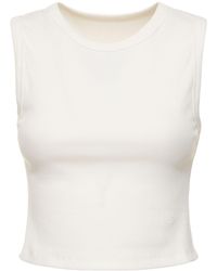 DUNST - Essential Cropped Tank Top - Lyst