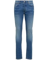 Amiri - 15cm Stack Cotton Denim Jeans - Lyst