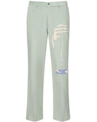 Kidsuper - Embroidered Cotton Corduroy Pants - Lyst