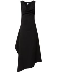 Bottega Veneta - Stretch Cotton Canvas Asymmetric Dress - Lyst