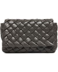 Bottega Veneta - Small Rumple Leather Messenger Bag - Lyst