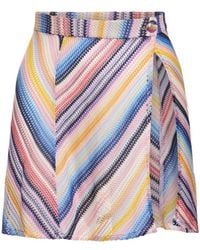 Missoni - Striped Knit Mini Skirt - Lyst