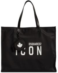 DSquared² Synthetik Nylon-einkaufstasche d2 Icon in Schwarz Damen Taschen Tote Taschen 