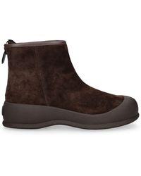 Bally - 30Mm Carsey Suede & Rubber Boots - Lyst