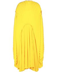 Balenciaga - Pleated Drape Dress - Lyst