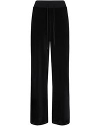 Balenciaga - Low Rise Cotton Velvet Jersey Pants - Lyst