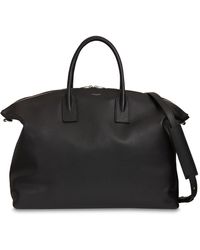 Saint Laurent - Giant Bowling Leather Tote Bag - Lyst