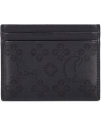 Christian Louboutin - W Kios Perforated Leather Card Holder - Lyst