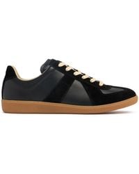 Maison Margiela - Sneakers Aus Leder Und Wildleder "replica" - Lyst