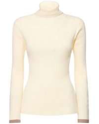 Varley - Ravena Rib Knit High Neck Sweater - Lyst