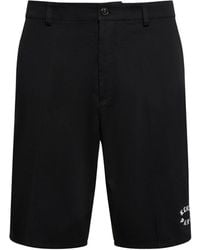 KENZO - Shorts in cotone con logo - Lyst