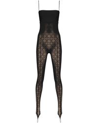 Wolford Butterfly Net Jumpsuit in Black Lyst