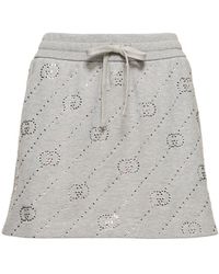 Gucci - Minifalda de jersey de algodón - Lyst