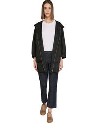 Max Mara Hooded Nylon Windbreaker - Black
