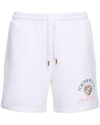 Casablancabrand - For The Peace Cotton Sweat Shorts - Lyst