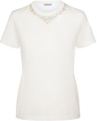 Moncler - Cotton Jersey T-shirt - Lyst