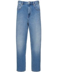 Isabel Marant - Jeans anchos de denim de algodón - Lyst