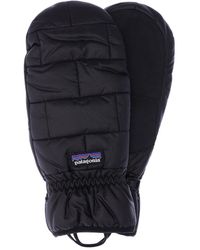 Patagonia Guanti Imbottiti Con Logo - Nero