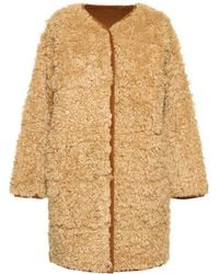 Stand Studio - Paola Faux Shearling Coat - Lyst