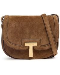 Tom Ford - Schultertasche Wallis Mini Aus Veloursleder - Lyst