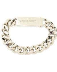 DSquared² Armband Mit Chained2-logo - Mettallic