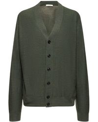 Lemaire - Cardigan relaxed fit in misto lana - Lyst