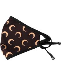 Marine Serre Printed Logo Recycled Daily Mask - Brown