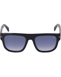 David Beckham Db Squared Acetate Sunglasses - Blue