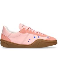 Acne Studios - Bars Stars Leather Sneakers - Lyst
