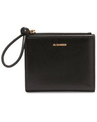 Jil Sander - Mini Embossed Leather Wallet - Lyst