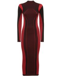 Ferrari - Long Sleeve Tech Jersey Midi Dress - Lyst