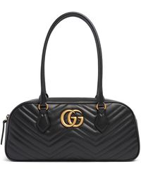 Gucci - Kleine Handtasche Aus Leder "gg Marmont" - Lyst