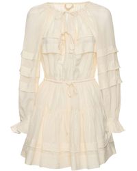 Ulla Johnson - Polly Cotton & Silk Mini Dress - Lyst