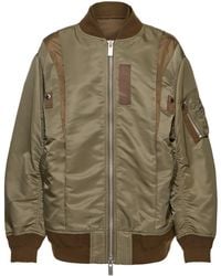 Sacai - Damen Bomberjacke Aus Nylontwill - Lyst