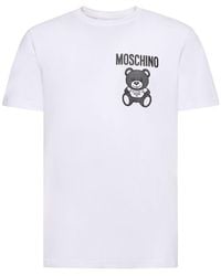 Moschino - T-shirt en coton biologique imprimé ourson - Lyst
