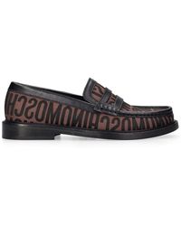 Moschino - 25mm College Logo Jacquard Loafers - Lyst