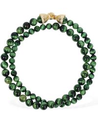 Timeless Pearly - Malachite Double Wrap Collar Necklace - Lyst