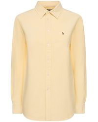 Polo Ralph Lauren - Camisa de algodón con manga larga - Lyst