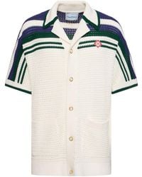 Casablanca - Tennis Cotton Crochet S/s Shirt - Lyst