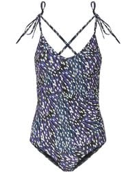 Isabel Marant - Swan Printed One Piece Swimsuit - Lyst