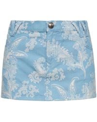 Vivienne Westwood - Foam Cotton Jacquard Mini Skirt - Lyst