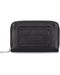Dolce & Gabbana - Brieftasche Aus Leder Mit Logoprägung & Zipper - Lyst