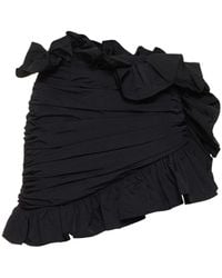 Area - Ruffled Nylon Mini Skirt - Lyst
