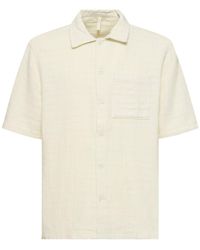 sunflower - Spacey Linen Blend Short Sleeve Shirt - Lyst