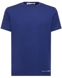 Comme des Garçons - Logo Printed Cotton T-shirt - Lyst