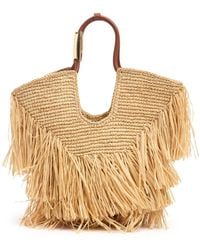 Zimmermann - Femme Petit Sac Cabas À Franges Goldentime Unique - Lyst