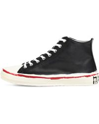 Marni 10mm Hohe Ledersneakers - Schwarz