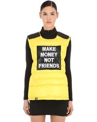 Logo Patch Bulletproof Jacket Vest Yellow - 