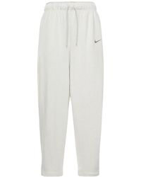 Nike Trainingshose Aus Baumwollmischung - Weiß