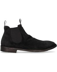 Shoto Suede Chelsea Boots - Black